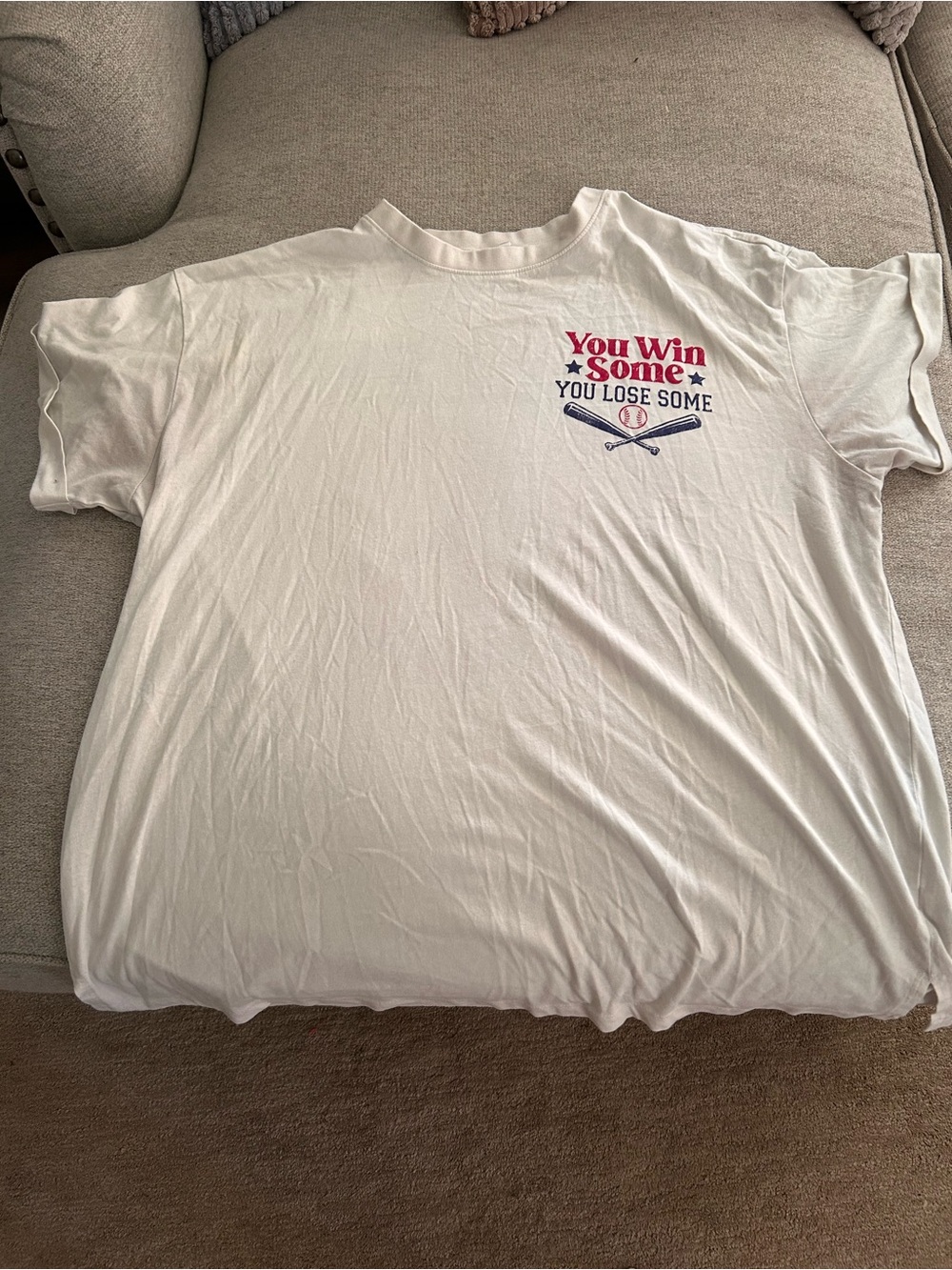 Maurices White Graphic 'You Win Some' Short Sleeve Tee